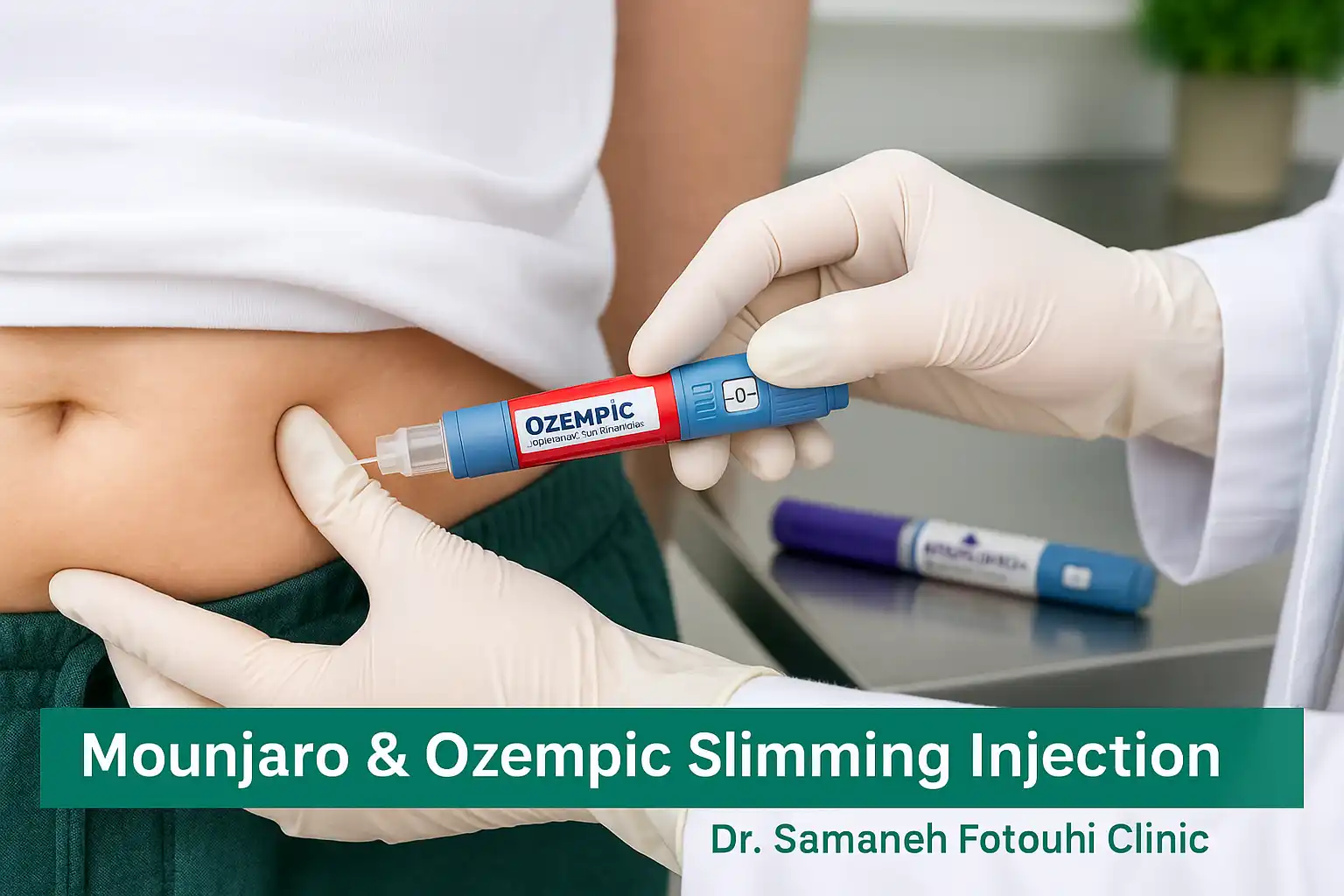 تزریق آمپول‌های مانجارو و اوزمپیک — کاهش اشتها و تنظیم متابولیسم